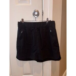 Kyodan Outdoor Womens Black Athletic Skort Built-in Shorts Zip Pockets Size M